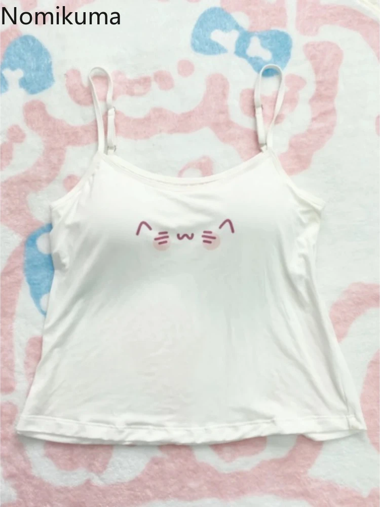 Cotton Cartoon Fashion Sexy Crop Top – Women's Casual Summer Tank