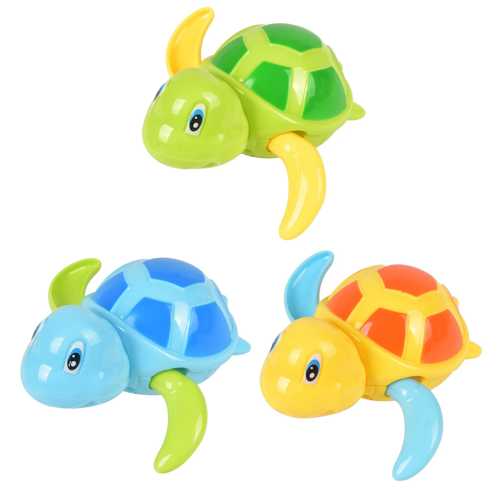 3pcs Boys Girls Bath Toy Funny Cute Turtle Shape Kids Toddlers Wind Up Swimming Bathtub Windup Water Toy Baby Turtle Bath Toys