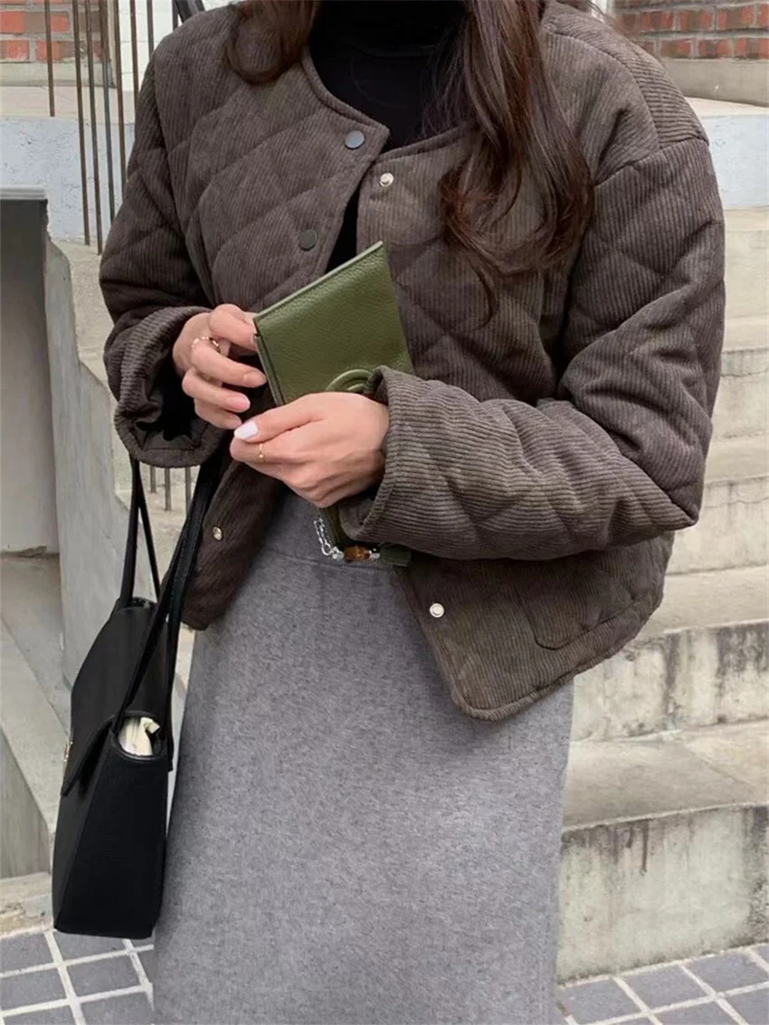 

Alien Kitty шикарные милые вельветовые пальто для женщин повседневные Элегантные зимние мягкие свободные универсальные теплые модные облегающие новые хлопковые парки