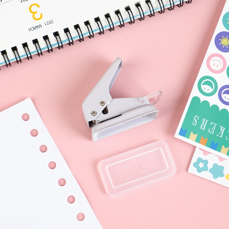 Paper Punch Single Ring 1 Hole Portable