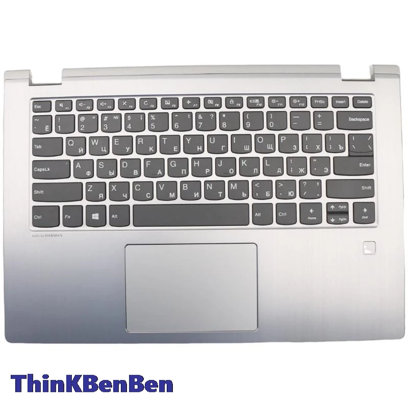 

RU Russian Keyboard Platinum Upper Case Palmrest Shell Cover For Lenovo YOGA 530 Flex 6 14 14IKB 14ARR 5CB0R08785
