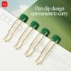 3/6/12pcs 0.7mm High Quality Matte Green Gel Pen Book Smooth Writing Pen Quick Dry Ballpoint Pen Office & School Stationery 4
