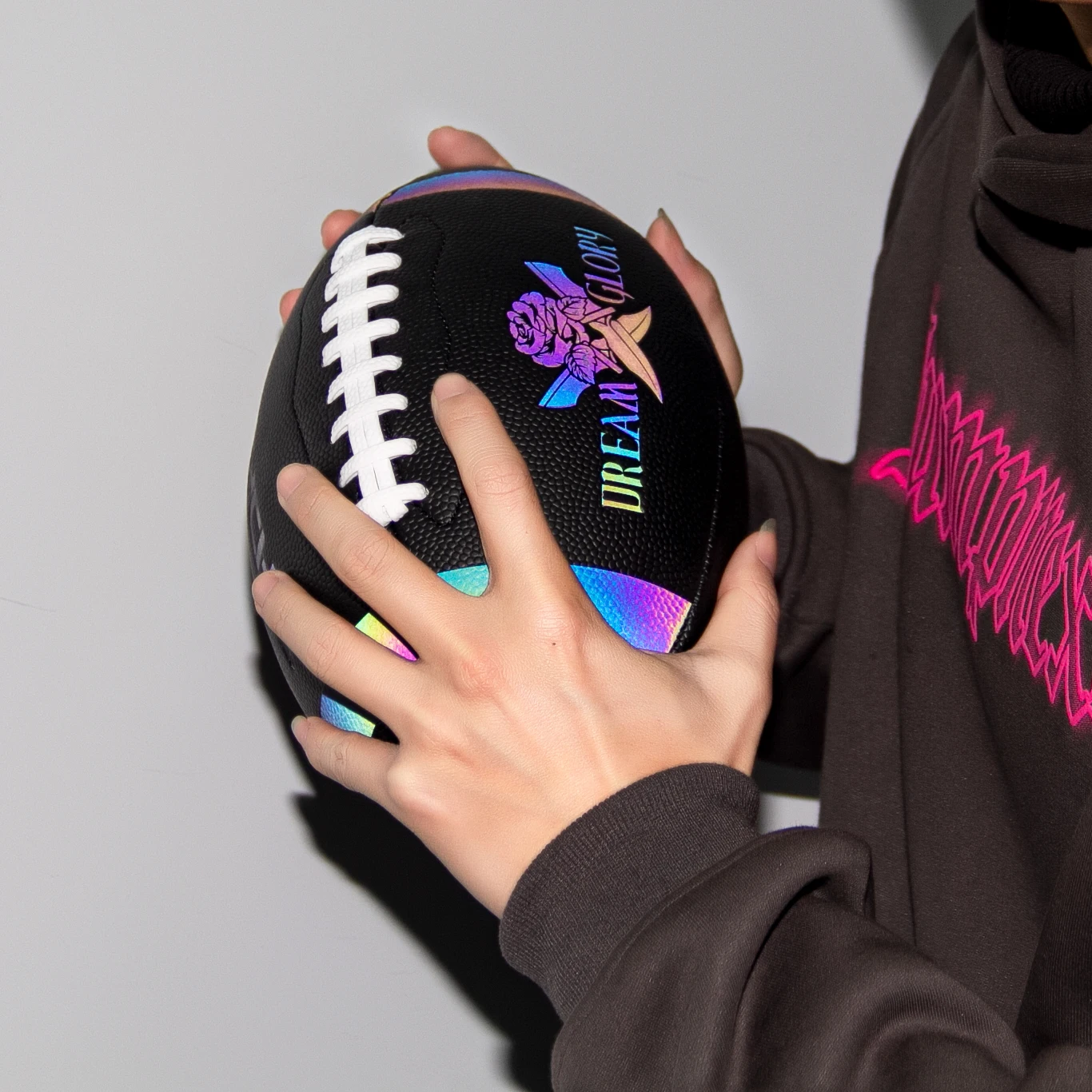 Official Size 9 PU Leather Rugby Ball – Wear-Resistant American Football for Adults & Kids, Outdoor Sports Game & Training Ball 6