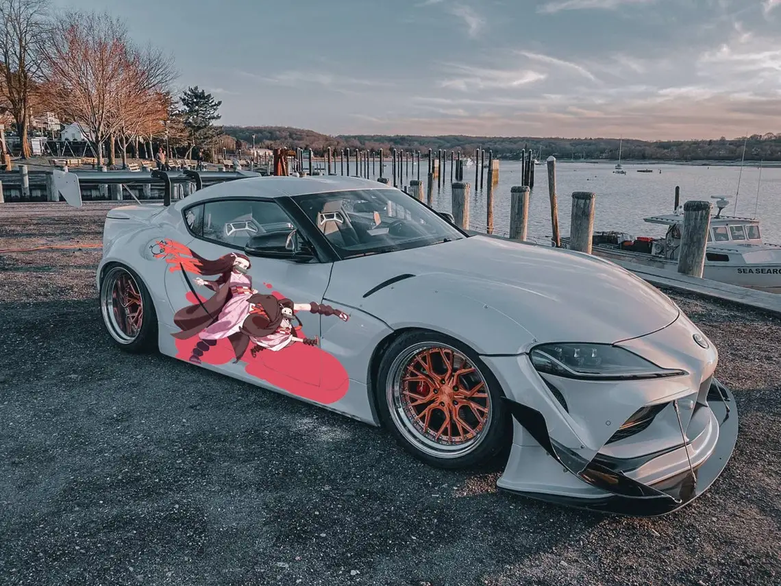 

Anime Characters Car Livery Universal Size Japanese Themed Vehicle Packaging Large Vehicle Graphics Car Side Door Trim Decals