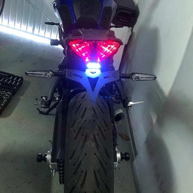 For Yamaha MT-07 FZ-07 Tail Tidy 2013-Moto Cage Rear Fender Registration Bracket License Plate Holder license plate holder motorcycle license plate holder