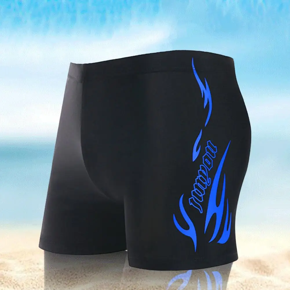 

Swimming Trunks Quick-drying Men's Surfing Shorts with Elastic Waistband Letter Print Breathable Plus Size Swim Trunks for Beach