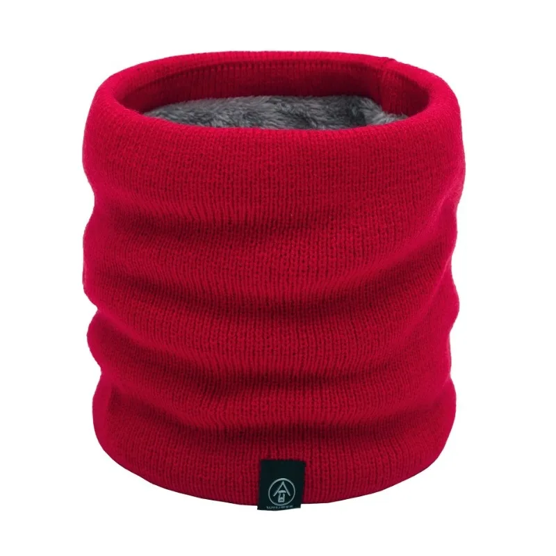 Women Unisex Winter Autumn Warm Ring Scarf Bandana Solid Scarf Fleece Men Headband Neck Scarf Shawl hot unisex ring neck scarf women winter solid knitted fur scarves warm cashmere snood kids beanie easy scarfs 2022