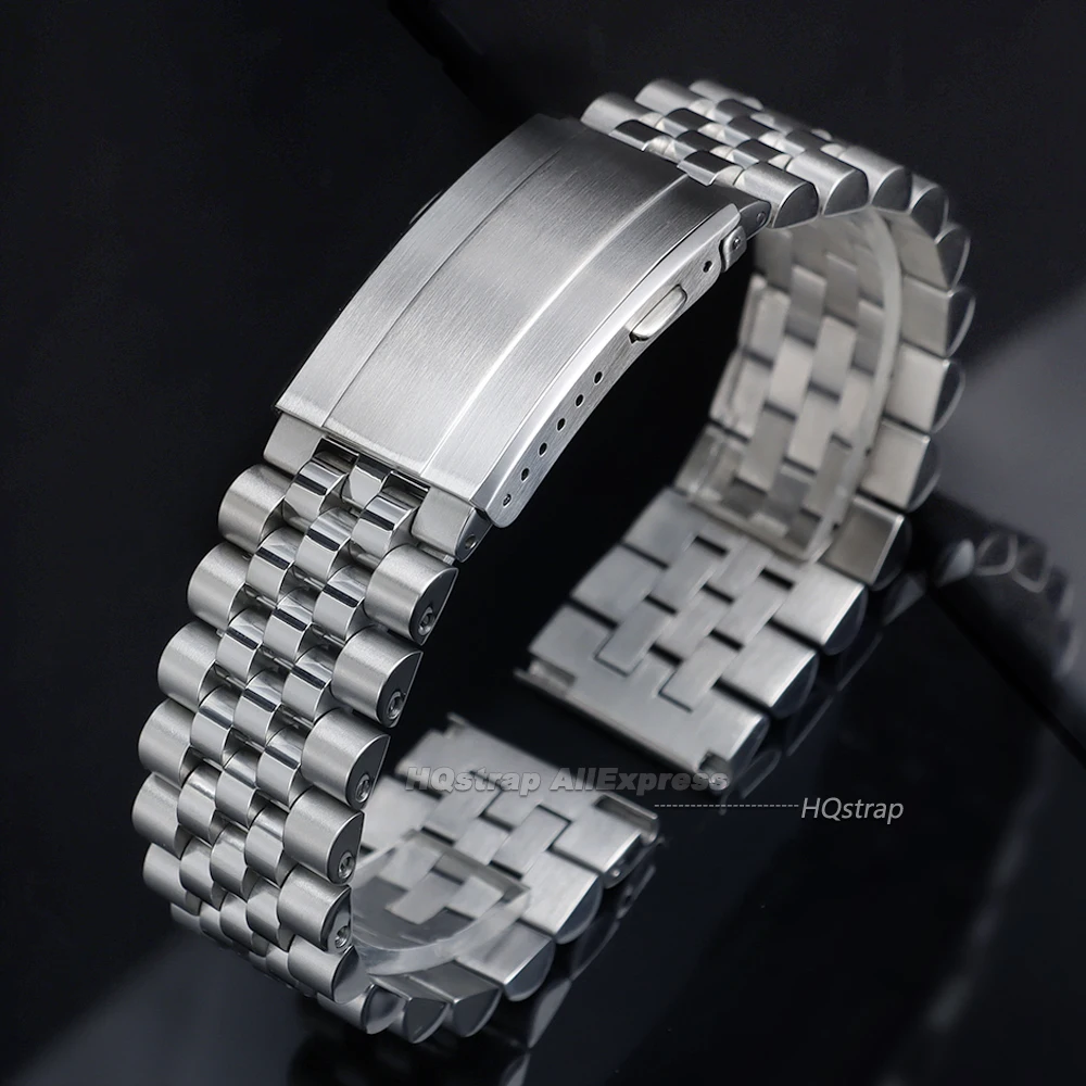 Premium Stainless Steel Bracelet with Quick Release Solid Folding Buckle