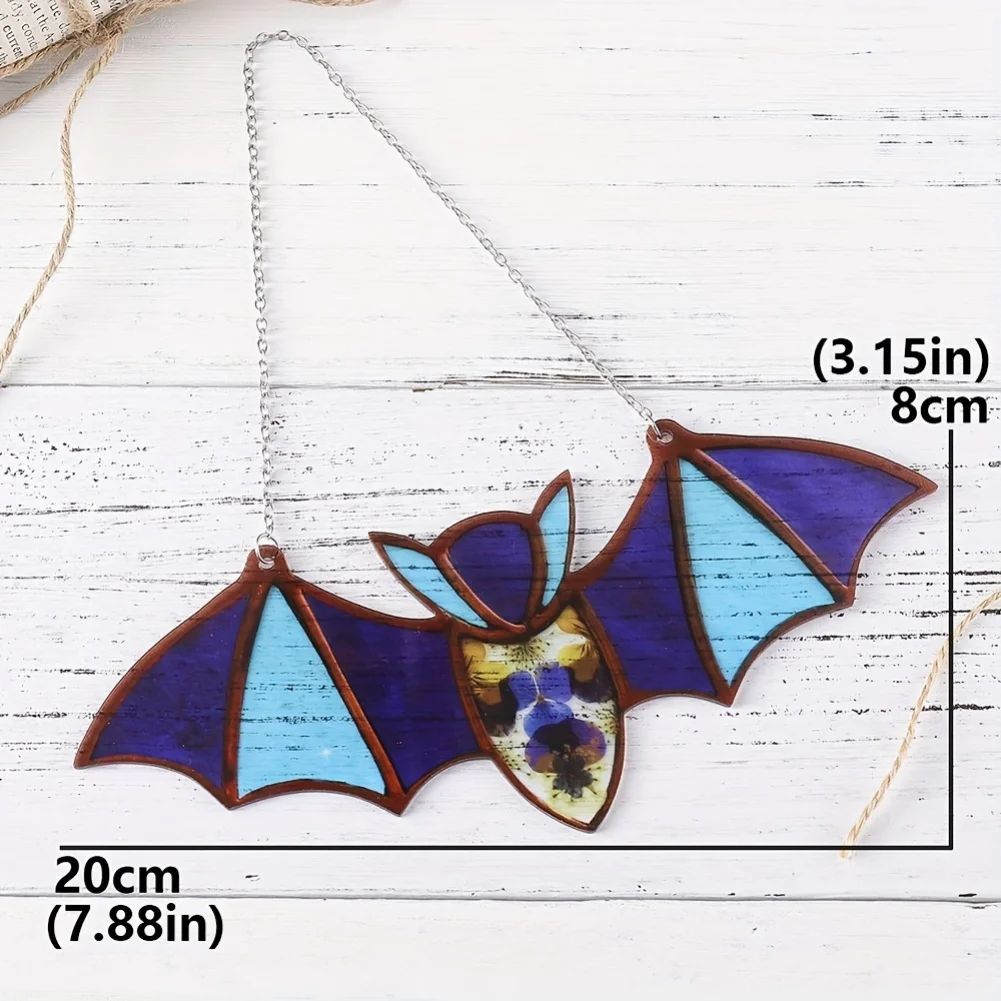 Suncatcher Hanging Colored Acrylic Bat Catcher Pendants Wind Chimes Window Car Art Pendant Home Decor