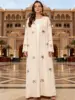 Kimono Abaya Robe Islamique Ouverte de Luxe pour Femme, Kaftan Musulman de Dubaï, Jalabiya Arabe, Vêtements de Prière pour le Ramadan et l'Aïd au Maroc