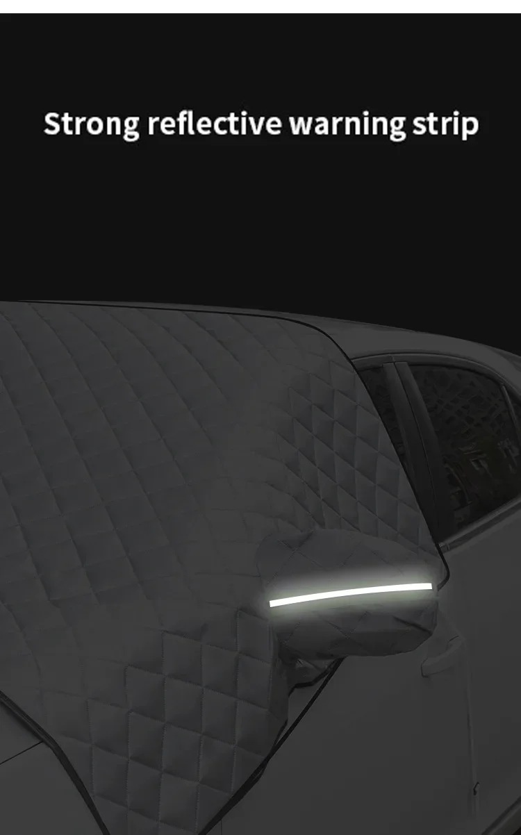 Auto-Winter-Windschutzscheibenabdeckung Auto-Sonnenschutz Frostschutz Sonnenschutz Anti-Eis Frontscheibenabdeckung – Detail 7