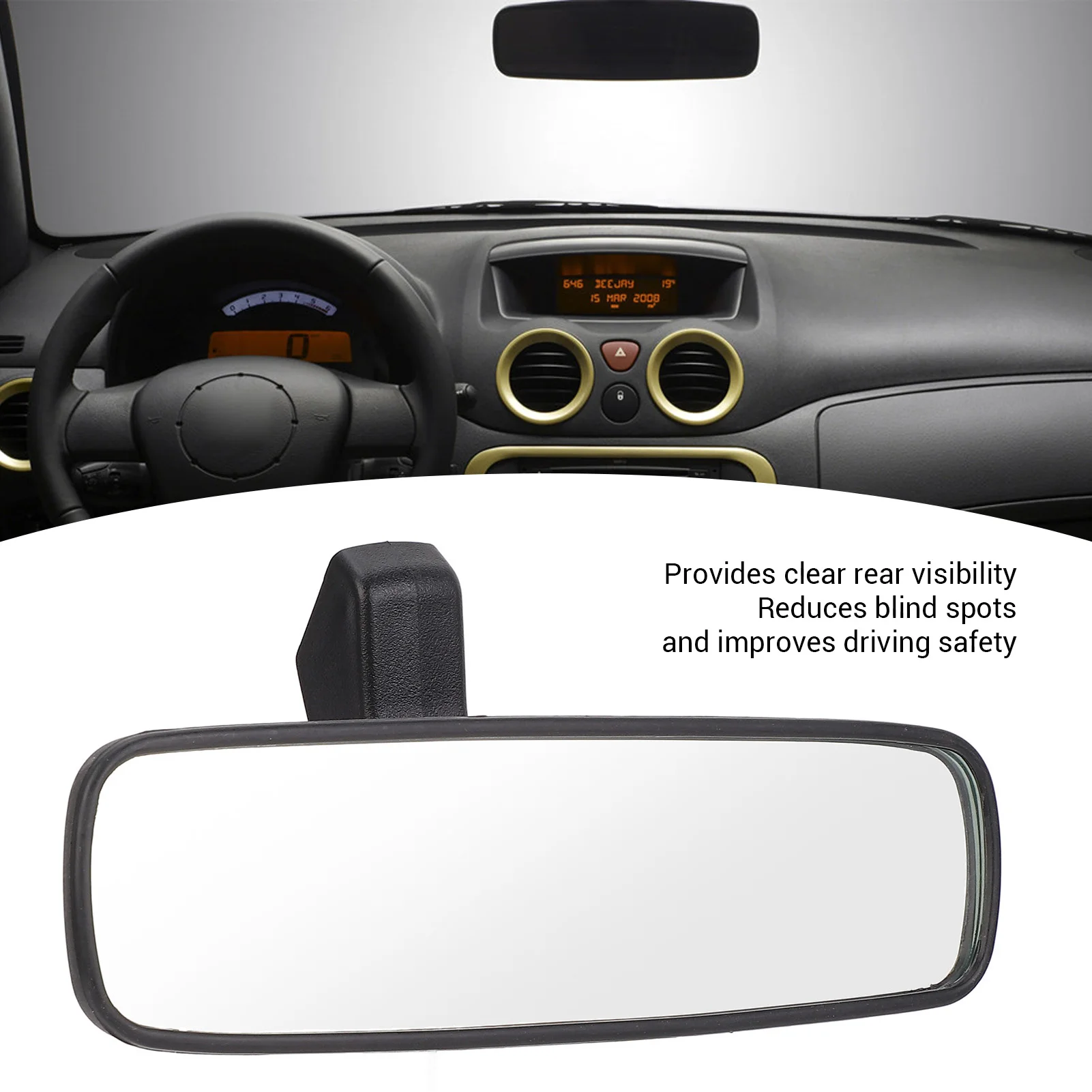 Car Inner Mirror 8148Y7 Enhance Driving Safety Easy Install Stable Performance Interior Rear View Mirror for C3 I C4 I C5 I II