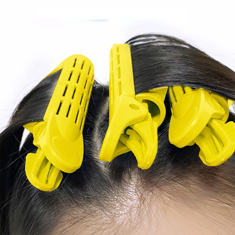 2pcs/set Heatless Hair Rollers Curlers Bangs Hair Root Volume Clip Fluffy Clips Portable for Women hair styling tool hair curling tools