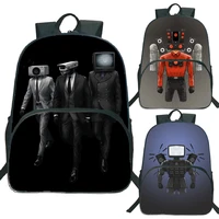 Skibidi Toilet Schoolbag Speakerman Camera Man Cartoon Anime Backpack Camcordeman Mochila for Children's Bags for Girls 1