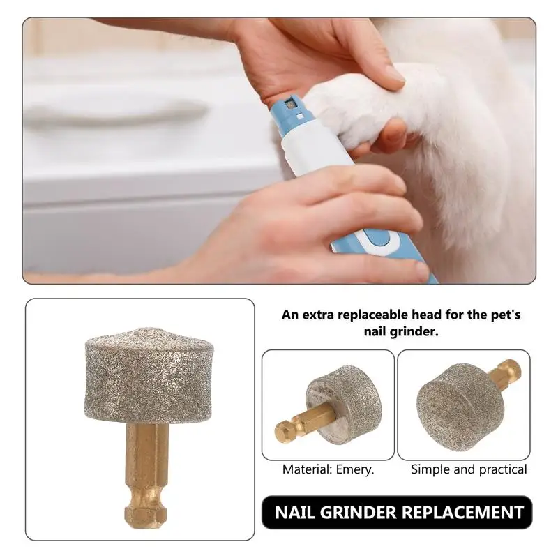 Nail Replacement Grinding Wheel Pet Nail Replacement Tip Professional Raised Grinding Grooming Tool Random Style 10Pcs