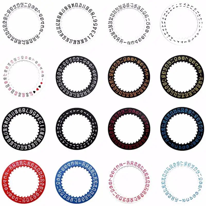 Multicolor Date Wheel Watch Calendar Disc for Versatile Clock Movements