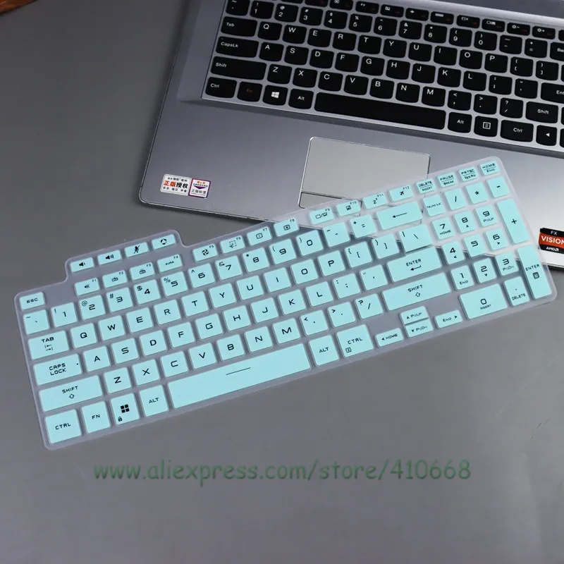 15.6 실리콘 TPU 노트북 키보드 커버 보호대, 아수스 TUF 게임 F15 (2022) FX507Z FX507ZM FX507ZE FX507ZC FX507 ZM ZE ZC