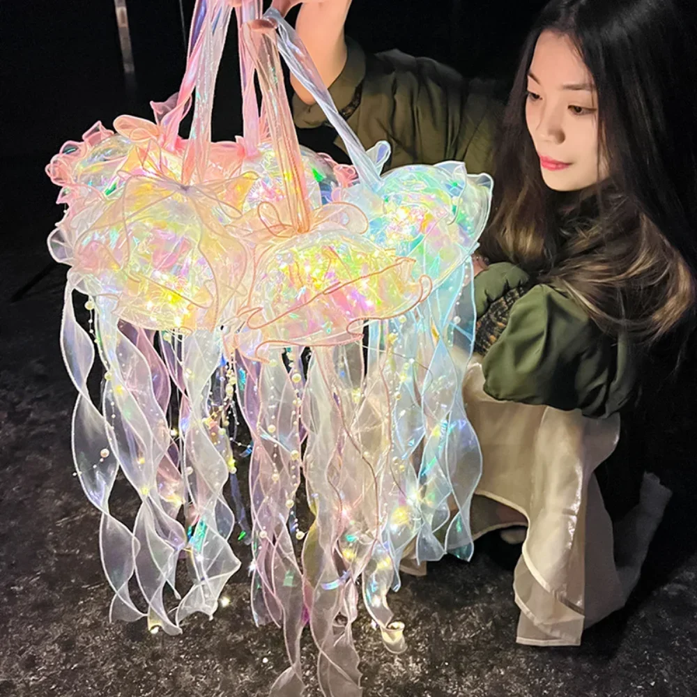 Jellyfish Lamp Portable Flower Lamp Girl Room Atmosphere Decoration Bedroom Night Home Decoration night light,led night light,led night lamp,led atmosphere lights