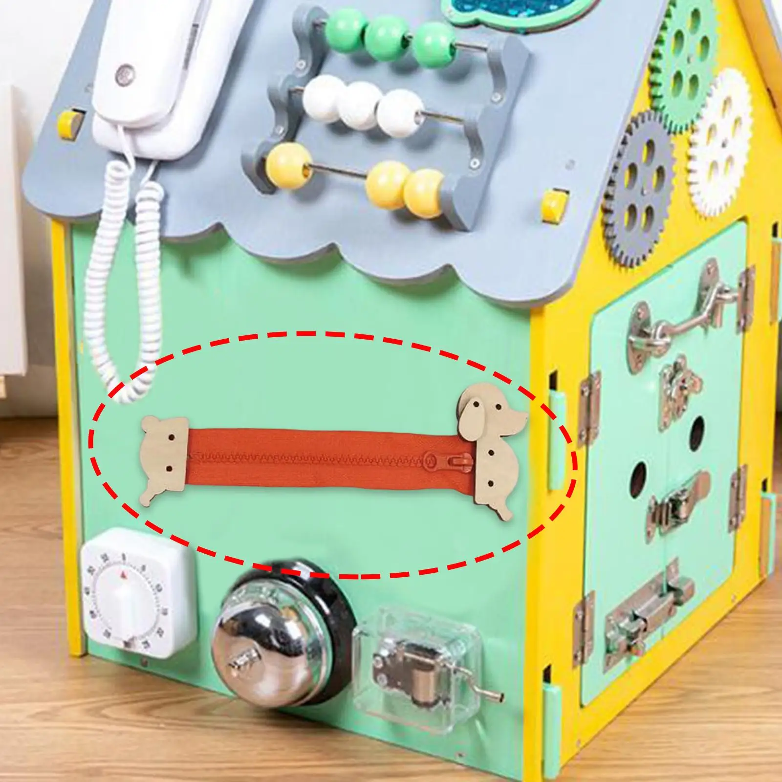 Montessori Busy Board Material Activity Sensory Board Parts Developmental Teaching Material Early Educational Toys for Toddler