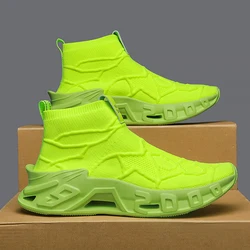 Men's High - Top Outdoor Sports Shoes - Stylish, Non - Slip, and Durable - 45 (2517 Lvse)