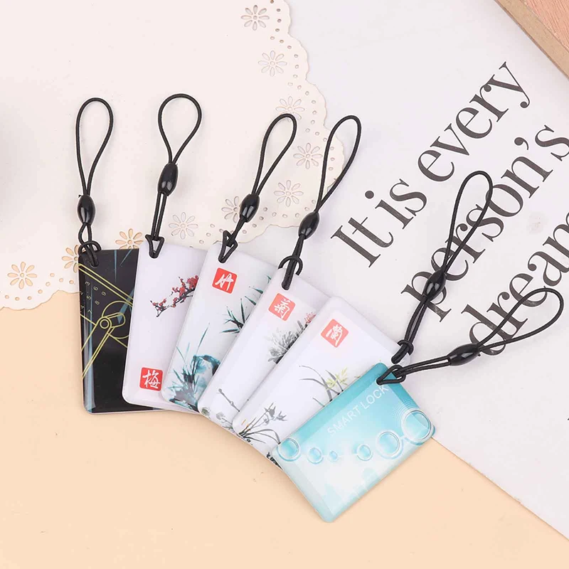 [E] 10Pcs 13.56Mhz IC 카드 TTlock BLE 전자 스마트 도어 잠금 카드 디지털 스마트 지문 잠금 장치 소형 RFID 카드 잠금 해제