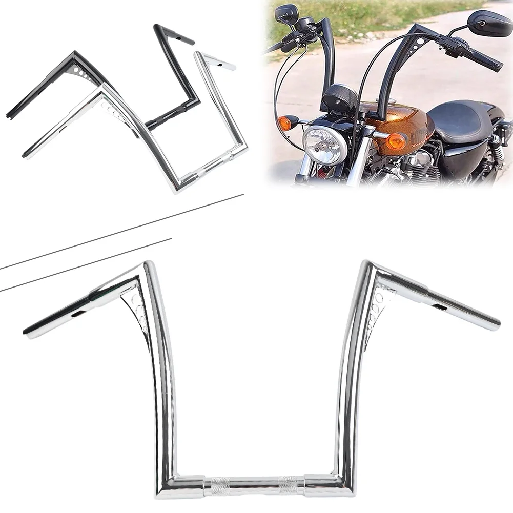 Moto 14 "Rise 1-1/4" Ape Hangers Bar Manubrio Per Harley Davidson Dyna Softail Flst Fxst Sportster Xl 883 1200