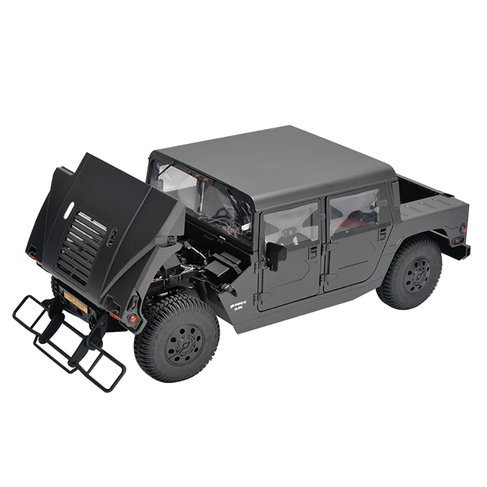 RC카 1/12 HUMMER H1 클라이머 원격 제어 전기 하드코어 더트 바이크 차동 잠금 도어 및 브리지 듀얼 스피드 성인 선물