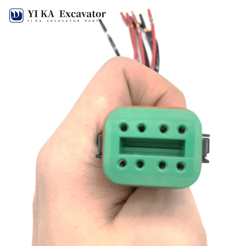 

For Caterpillar E320 325B/C/D accelerator motor plug, refueling motor plug, 7-wire 8-hole excavator accessories