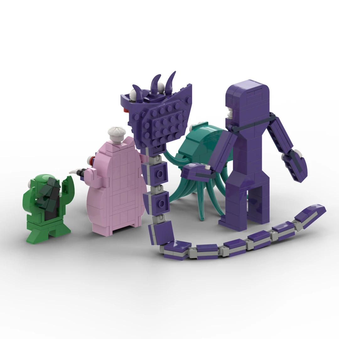 Monster Garden of BanBan Building Blocks Set for Kids Anime Action Figure Bricks DIY Toys for Children Xmas Birthday Gifts 5