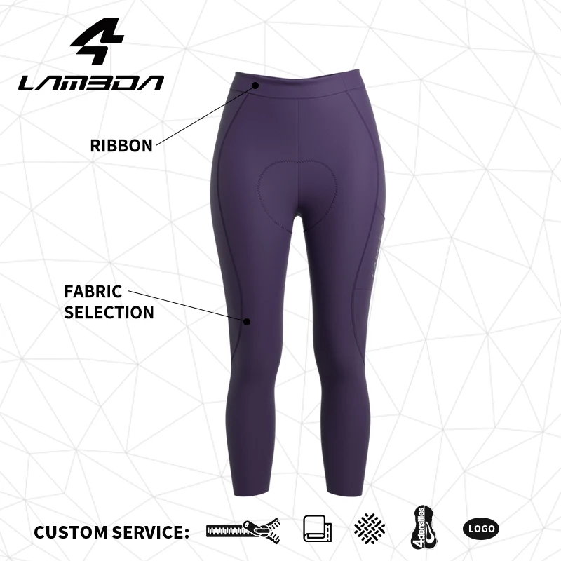 LAMEDA women's cycling pants double EI arrow sun protection cycling trousers with pockets high waist outdoor Long pants