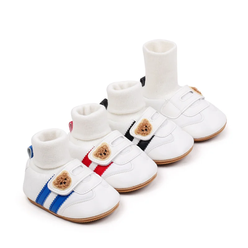 Baby Shoes Soft Cotton Sock Shoes Ankle-covered Style Spring & Autumn High Quality Sneakers Cute Design Newborn Prewalker Shoes 5
