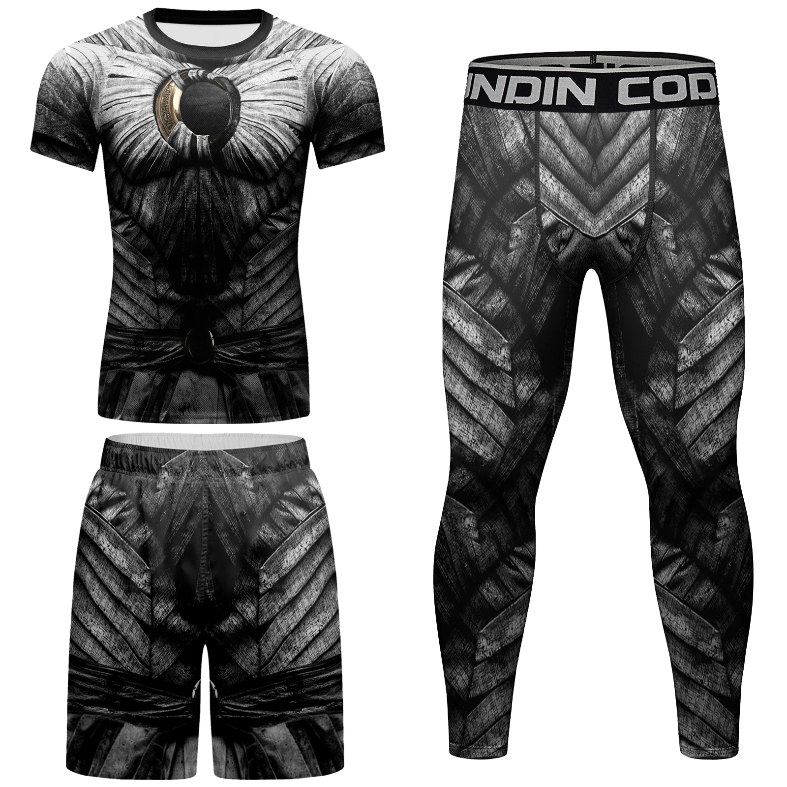 Cody Lundin High Quality Rashguards Active Wear Men's Boxing Gym Muscle Fitness Outdoor Golf Volleyball Training Sports Mma Sets 6