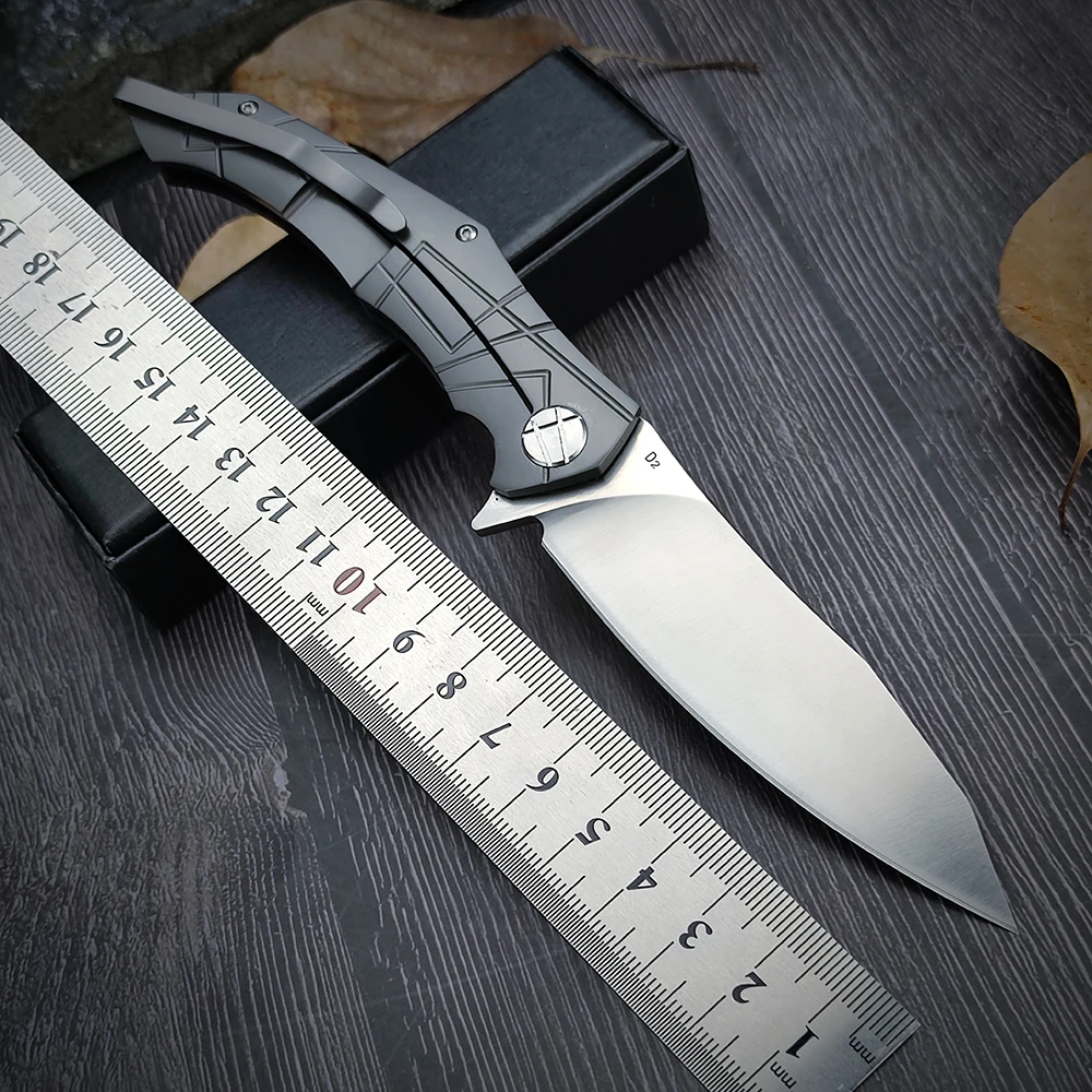 

Hunting Folding D2 Steel Facas Pocket Outdoor Portable Tools Tactical Survival Military Knife EDC Folder Black G10 Handle