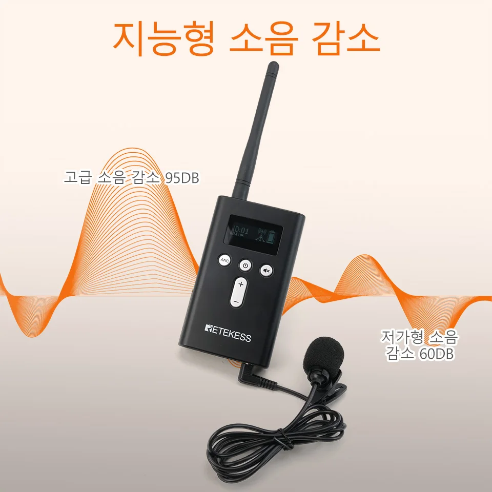 레테케스 T130P T131P 무선 투어 가이드 시스템 위스퍼 라디오 가이드 오디오 가이드 세트 송신기 수신기 마이크 여행 및 회의용