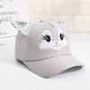 Summer Children's Caps New Cute Cartoon Cat Ear Girls Hats Adjustable Baseball Cap For Kids Children Girl Sun Hat 2-8 Years 6
