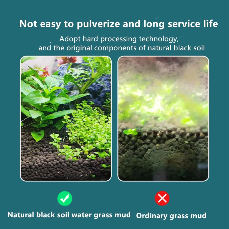 500g Aquarium Plant Seed Soil Aquarium Planted Substrate Sand Soil Fertilizer Mud for Fish Tank Plants Care Freshwater