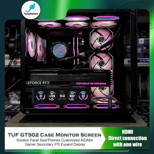 Tuf Gaming Gt502 Case Monitor Screen Solution Size/themes