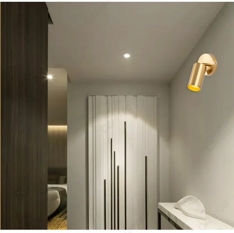 Description Picture 3 of itemCreative LED Rotating Adjustable E27 Wall Light Bedroom Bedside Reading Light Living Room Staircase Corridor Lighting Fixture