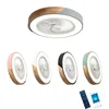 52CM  Ceiling Fan Light Lamp 220V APP +Remote Control Fans Bedroom Dining Room Wood Ceiling Fan With Lights DC Green Ceiling Fan 5