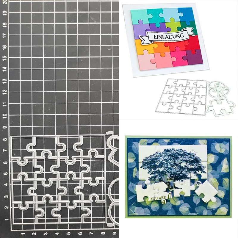 

Puzzles Metal Cutting Dies Stencil Scrapbook Album Stamp Paper Card Embossing Decor Craft Knife Mould