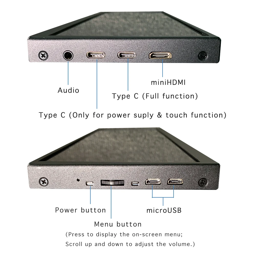 LESOWN 12.6 ġ CŸ , 1920x515 ÷, Ʈ ̵ , USB C ġ ũ, LCD  Ÿ ÷, ̵ ũ, PC  M