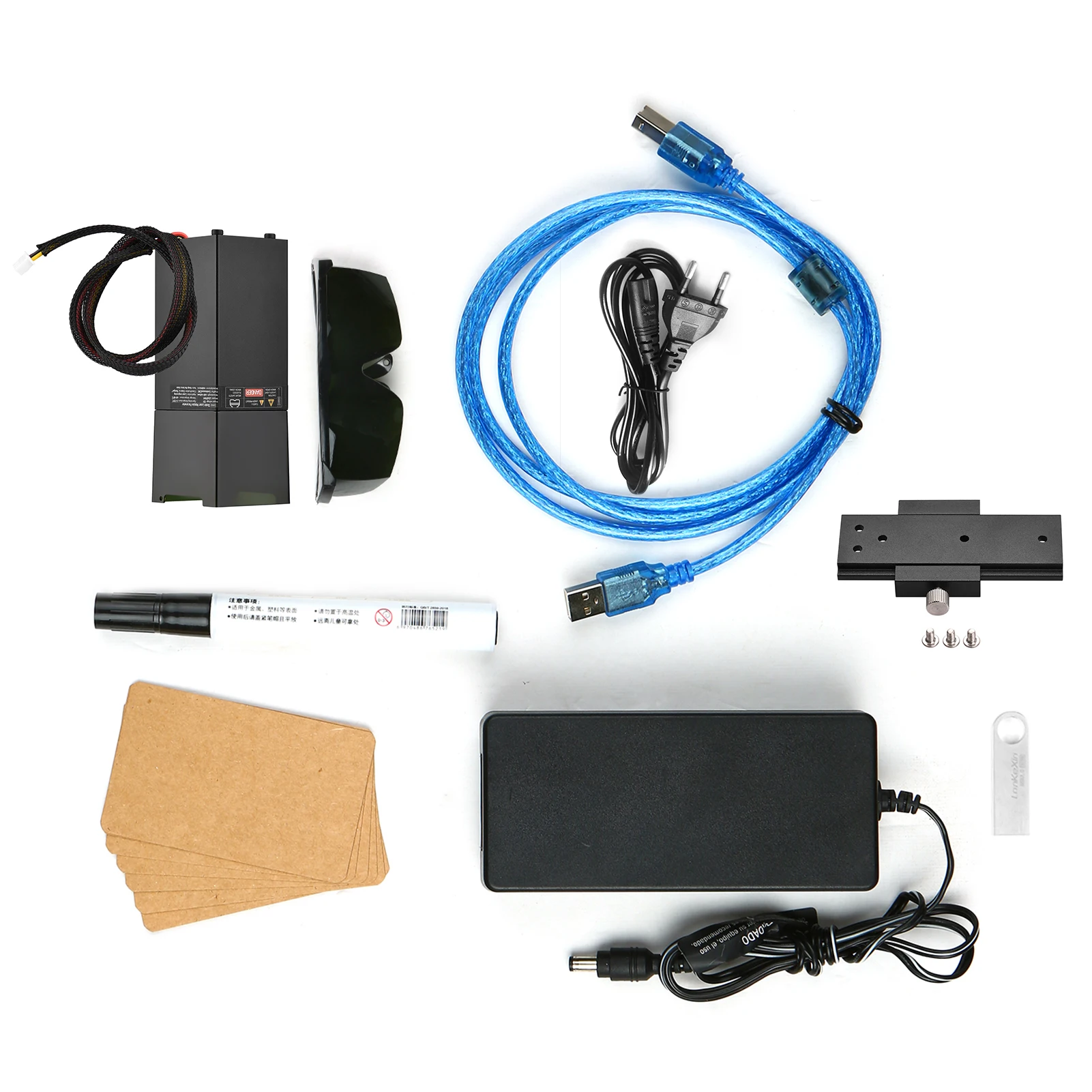 450nm 80W/50W/40W/30W/20W Laser Engraving Machine Mini CNC Laser Engraver Printer Portable Art Craft DIY Engraving Cutter