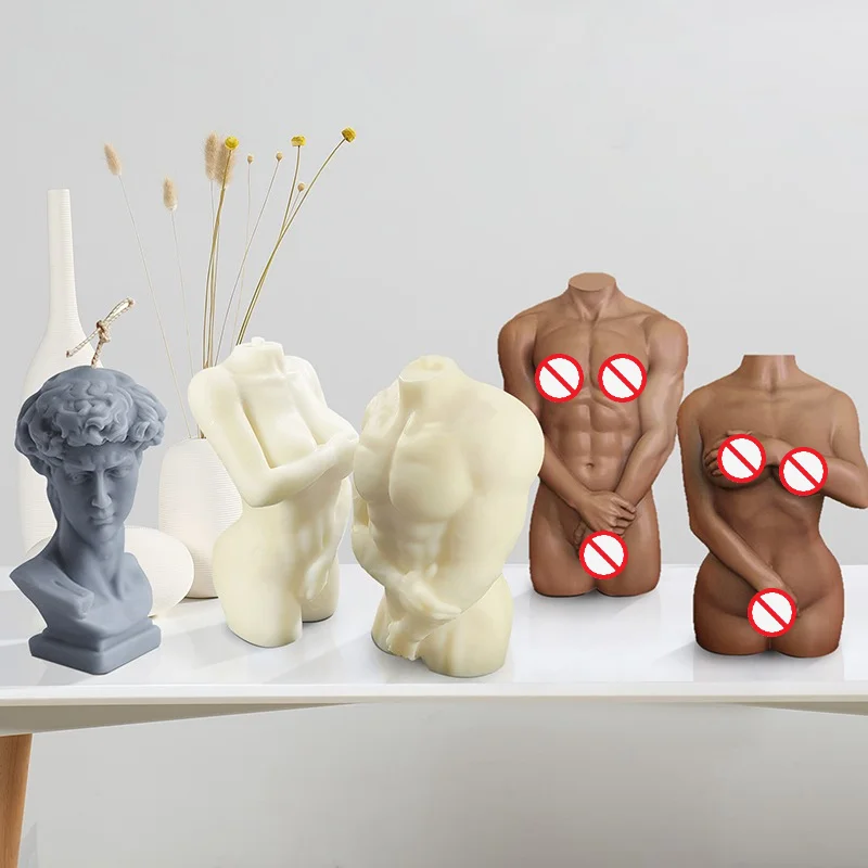 Large Silicone Human Body Candle Mold Beauty Portrait Sexy Gypsum Resin Drop Glue Soap Chocolate Mould Soft Easy Demoulding silicone mold silicone candle mold aromatherapy candle mold silicone candle molds candle mold