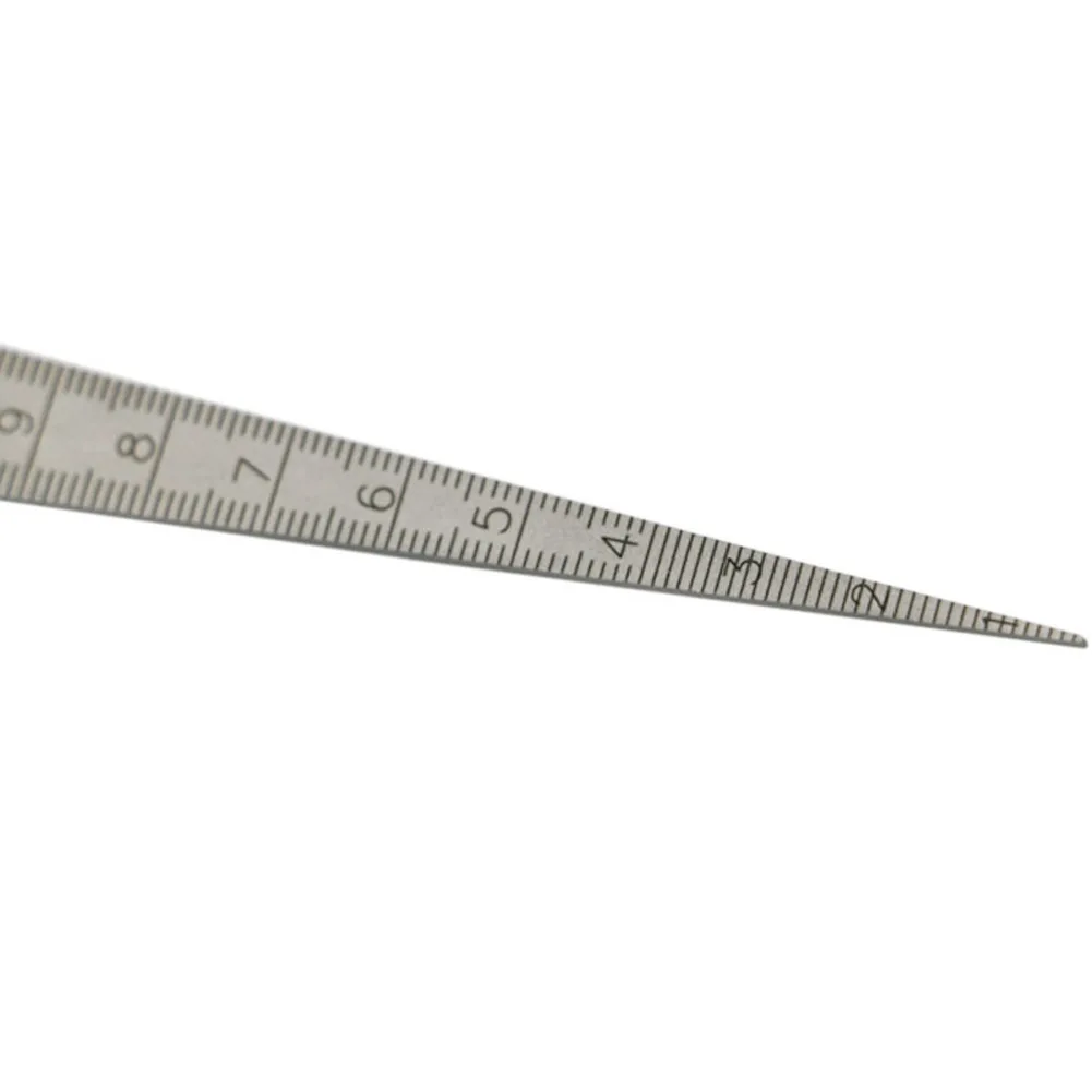 Stainless steel 1-15mm Gauge Aperture Scale Wedge Feeler For Drill Hole Taper Sheet Metal Repair Tools MetricAndInch