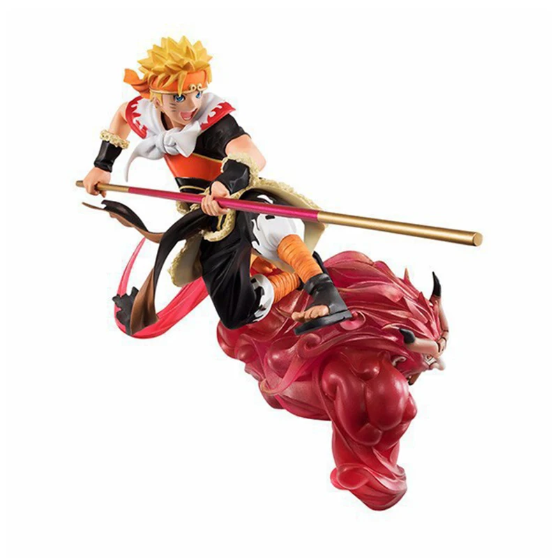 

25CM Anime Naruto Action Figure Cosplay Son Goku Model Tiger Skin Ornament Figurine Desktop Decoration for Children or Adults