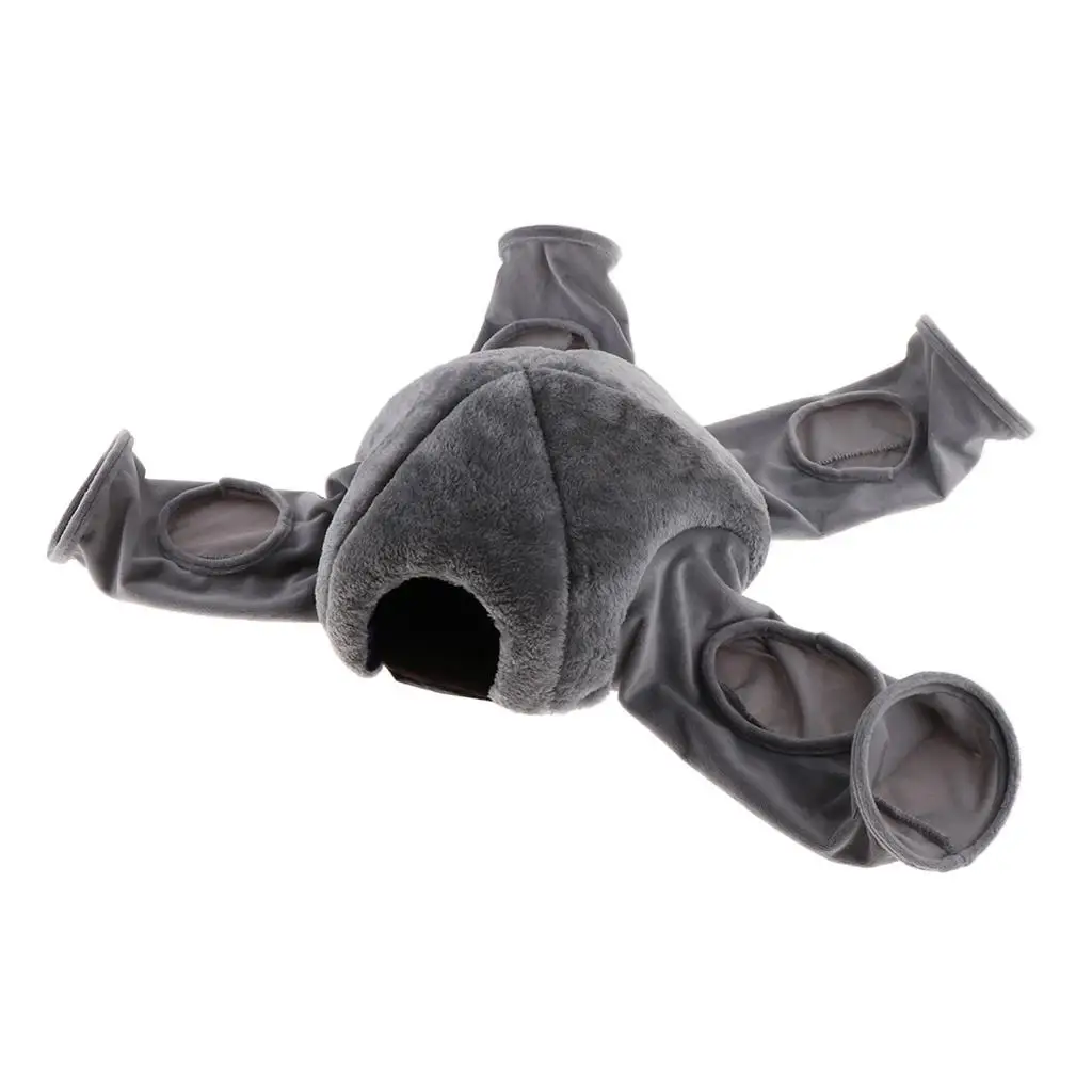 Small Animal Play Tunnel Fabric Tube Toy Fun Maze for Pet Rabbit Hamster Guinea Pig Ferret Cage