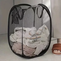 Mesh Pop-up Laundry Basket, Laundry Basket, Foldable Dirty Clothes Storage Basket, Large Capacity Storage Basket 2
