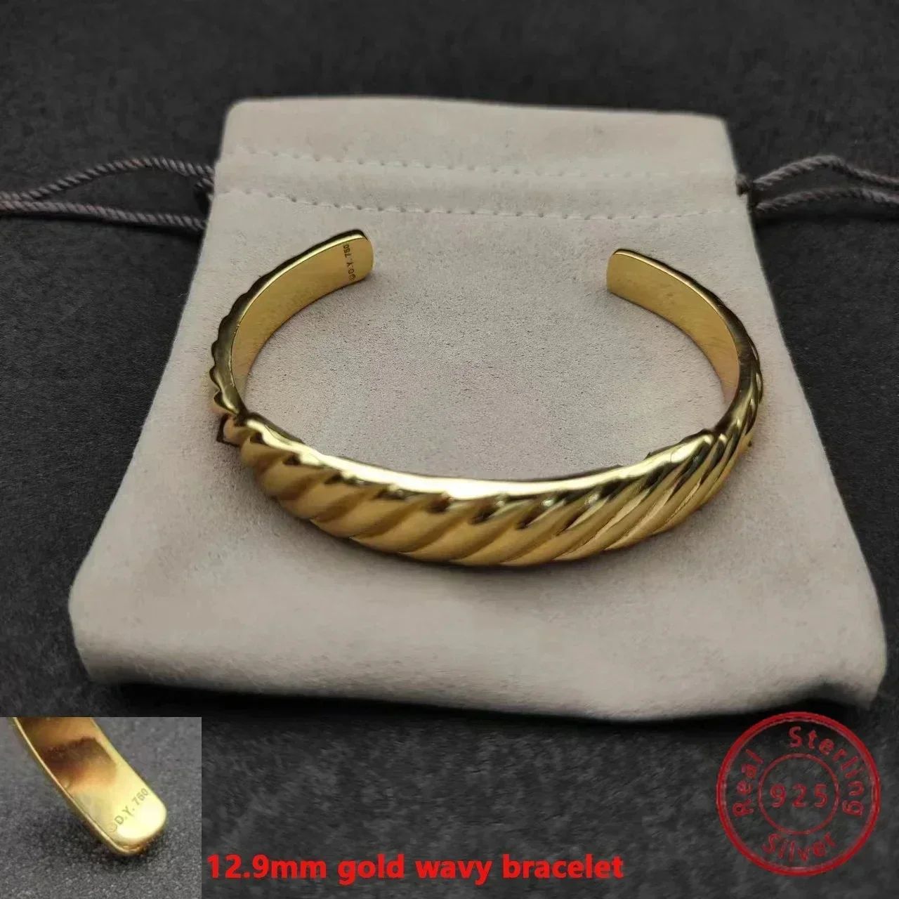 High Quality Fashion 925 Silver DY Star Bracelet Image 3