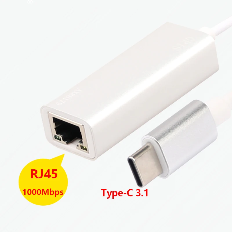 Adaptateur ethernet gigabit usb-c vers rj45 lan pour pc portable_voghion.com