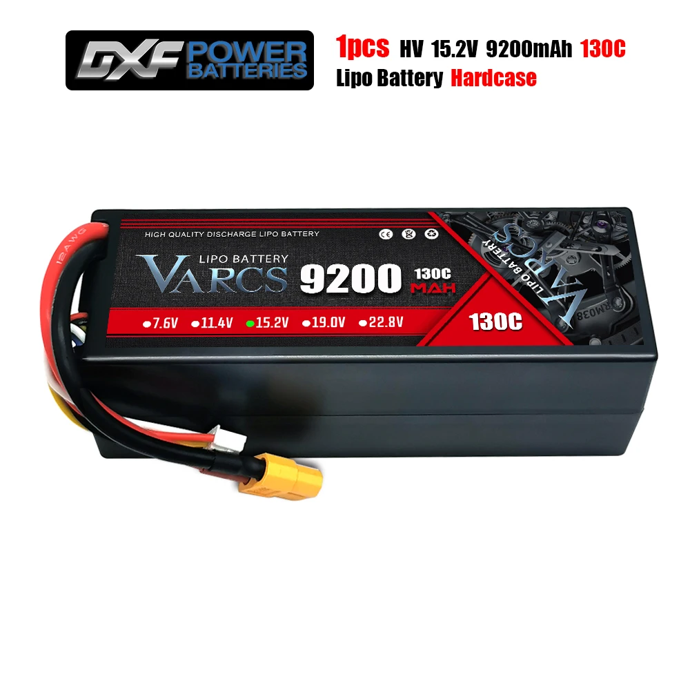 DXF 4S Batteria Lipo 14.8V 120C 8400mAh Batteria rigida con spina EC5 per veicoli RC 1/8 e 1/10 Auto RC Buggy Truggy RC Aereo UAV Drone FPV ( confezione da 1